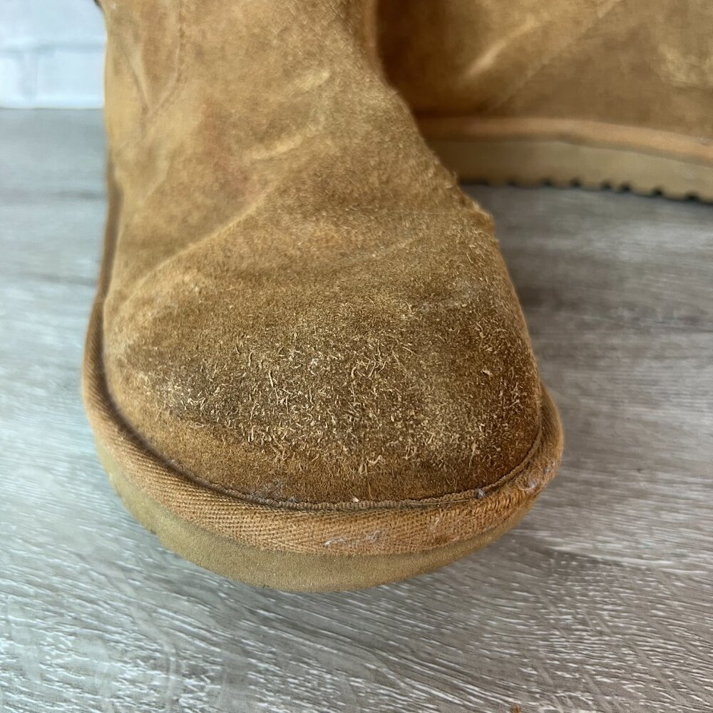 UGG 1968 Brown Retro Cargo Boots Size 5 Australia Leather Sheepskin - Picture 5 of 7